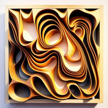 3D model st abstract painting (STL)